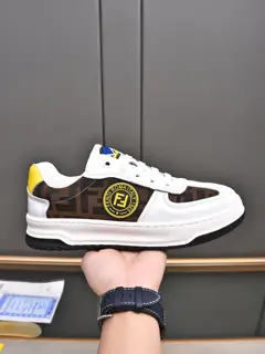 Fendi casual sneakers Little Monster men’s popular new model Imported water-dyed cowhide