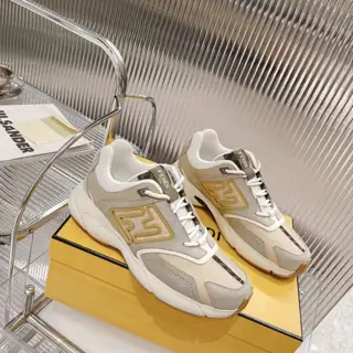 FENDI 2022 autumn and winter new FASTER fashion sports shoes Original purchase and