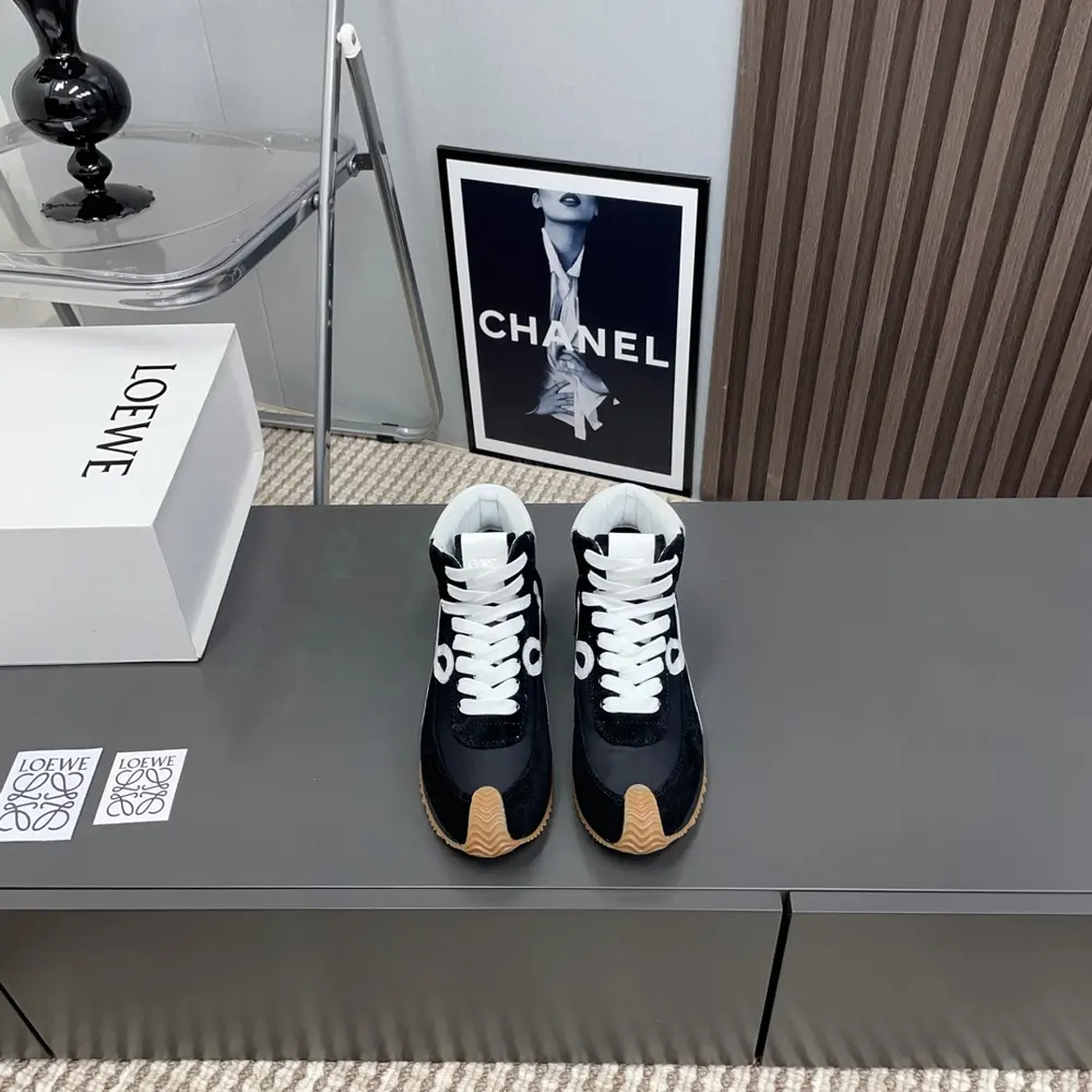 Loewe couple high-top Dexterity shoes