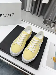 Celine patchwork leather canvas shoes
