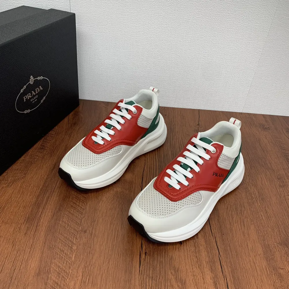 Prada Men’s Leather Casual Sports Shoes