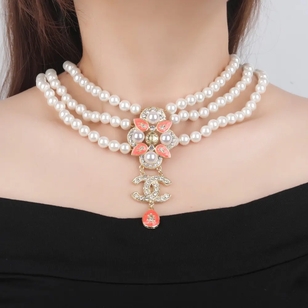 Chanel Double C Triple Necklace