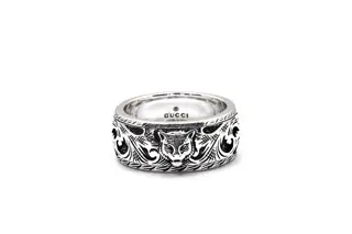 Gucci tiger head ring