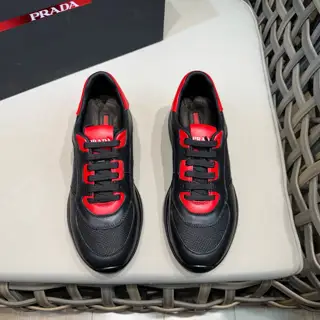 Prada men’s leather and mesh casual sports shoes|Dongguan-made hot products|Using imported