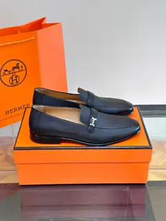 Hermès high-end leather sole classic men’s business leather shoes