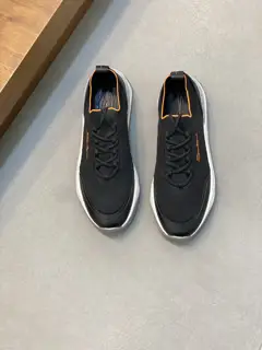 Santoni new men’s flying woven casual sports shoes