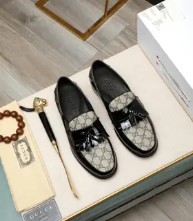 Gucci formal leather shoes Italy imported cowhide + top imported water-dyed cowhide lining