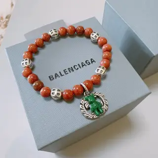 Balenciaga Gold Sand Stone Bracelet