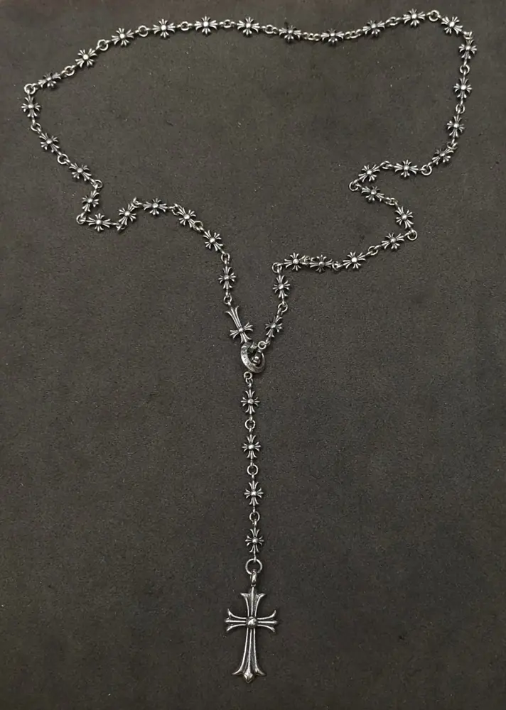 Chrome Hearts classic hit Adjustable cross chain Necklace