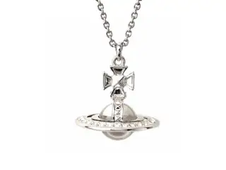 Vivienne Westwood 3D transparent Saturn necklace