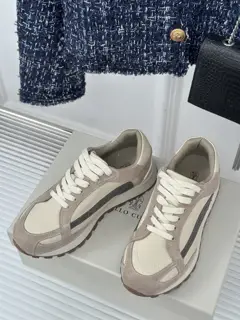 Brunello Cucinelli classic retro couple sneakers