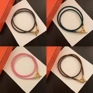 Hermes braided bracelet double loop Hermes bracelet