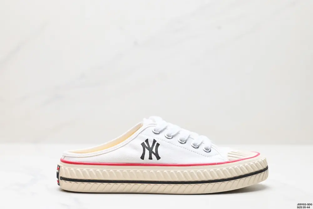 MLB Biscuit Shoes NY Yankees Retro Canvas Half Slippers 32SHS1011