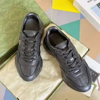 GUCCI Rhyton series latest version double G dad shoes couple style thick sole casual sports