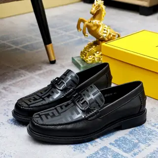 FENDI men’s formal leather shoes Classic series not to be missed The