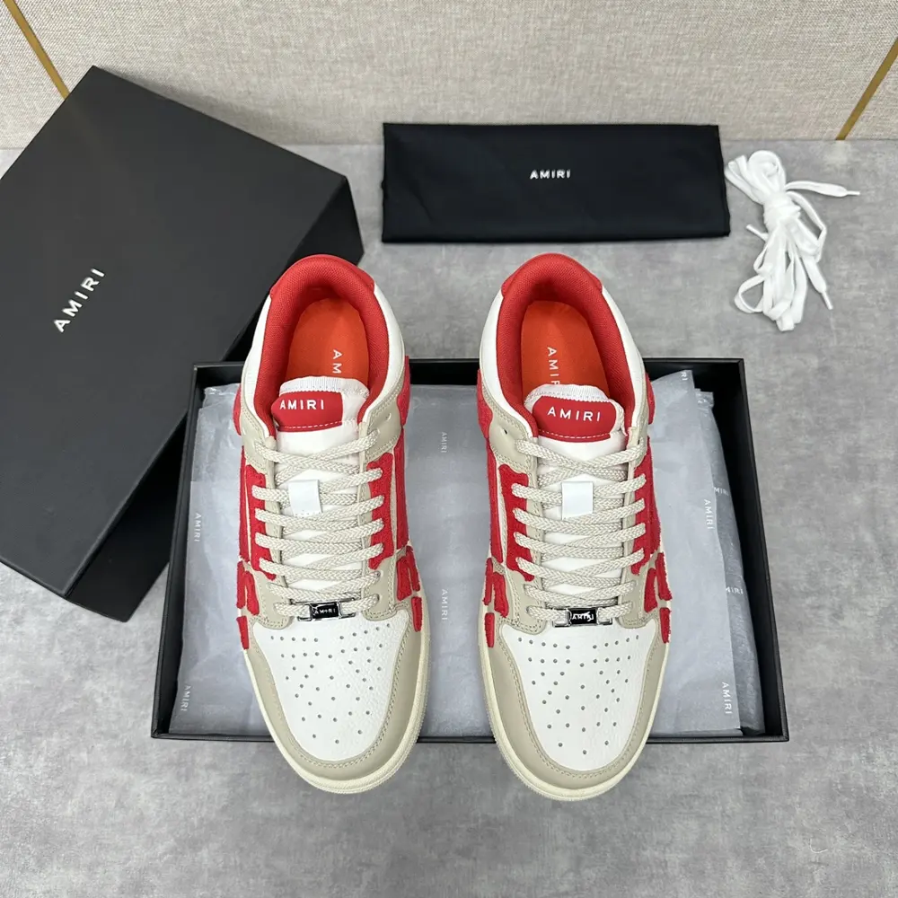 AMIRI couple style street style high version AMIRI bone shoes 20FW RUNWAY SKEL TOP