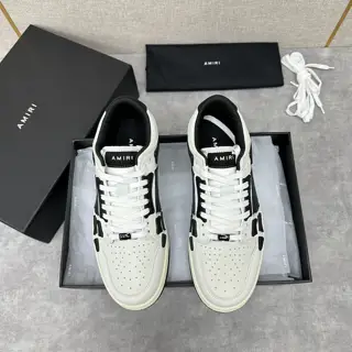 AMIRI couple style street style high version AMIRI bone shoes 20FW RUNWAY SKEL TOP