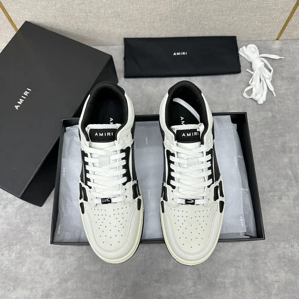 AMIRI couple style street style high version AMIRI bone shoes 20FW RUNWAY SKEL TOP
