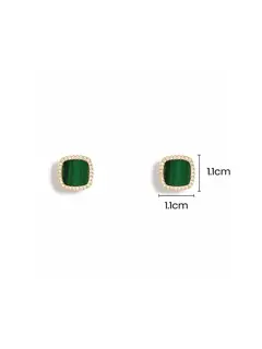 APM Monaco Malachite earrings