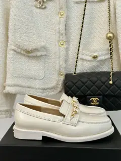 Chanel classic chain loafers