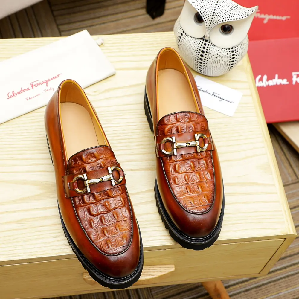 Salvatore Ferragamo men’s business leather shoes