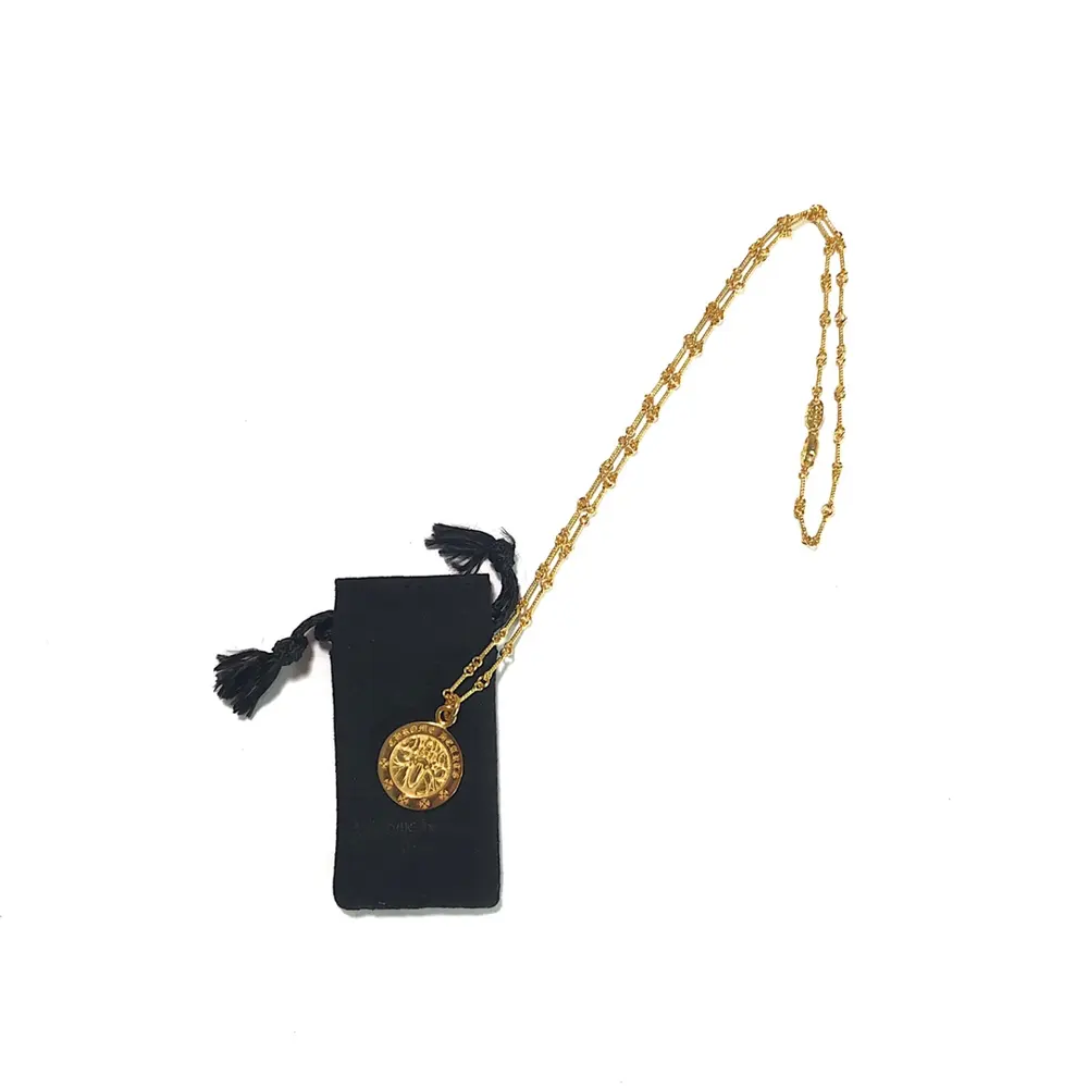 Chrome Hearts round angel necklace