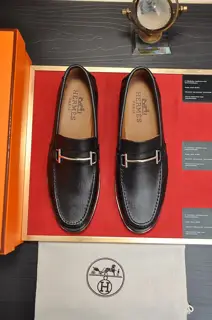 Hermès business leather shoes imported cowhide + sheepskin lining Extraordinary texture