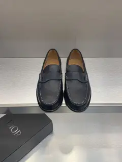 Dior Leather Loafers with Large Leather Soles