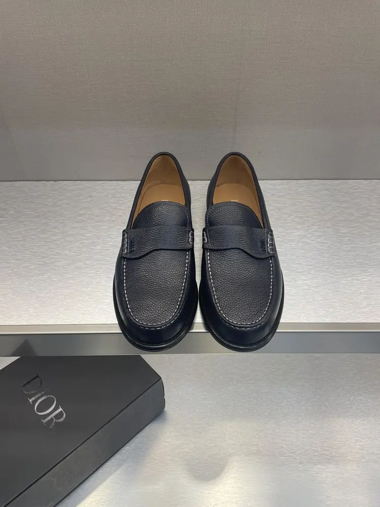 Dior Leather Loafers with Large Leather Soles