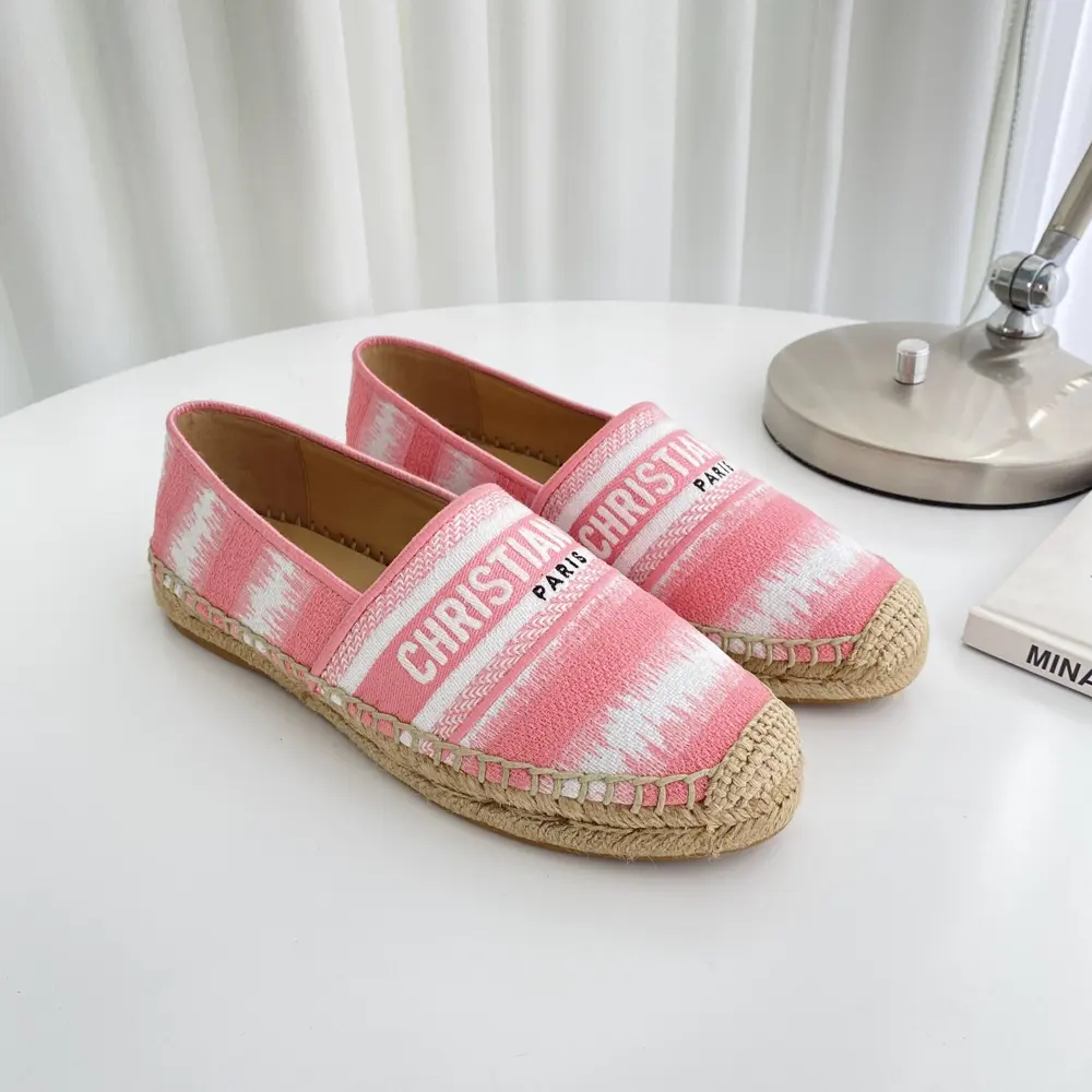 Dior embroidered jacquard pattern counter synchronous new fisherman shoes