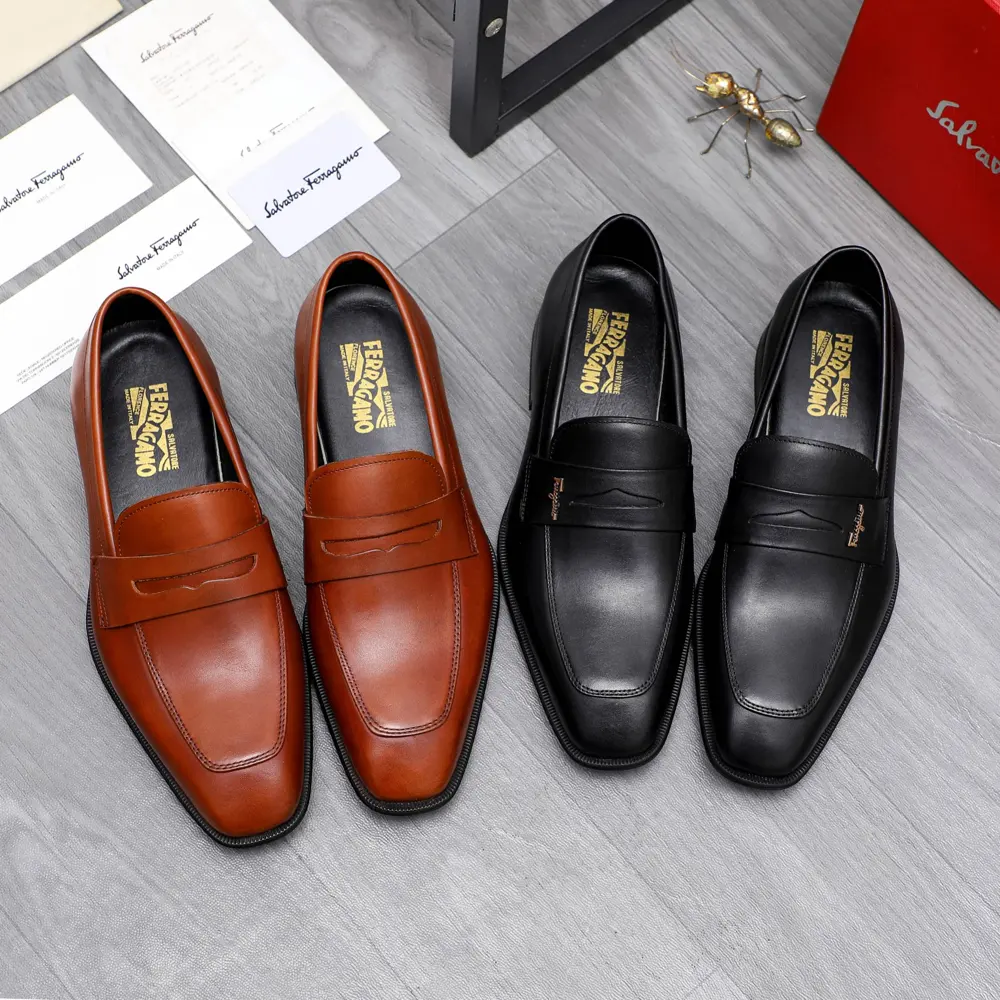 Salvatore Ferragamo business slip-on shoes