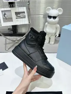 Prada Latest Downtown Bold Series Thick Sole Boots
