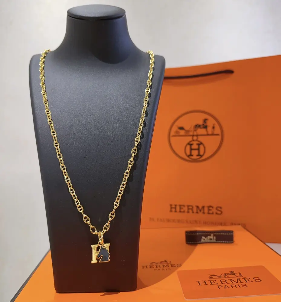 HERMES Necklace Pig Nose Necklace Series Jewelry Imported Customization. High-end Chain