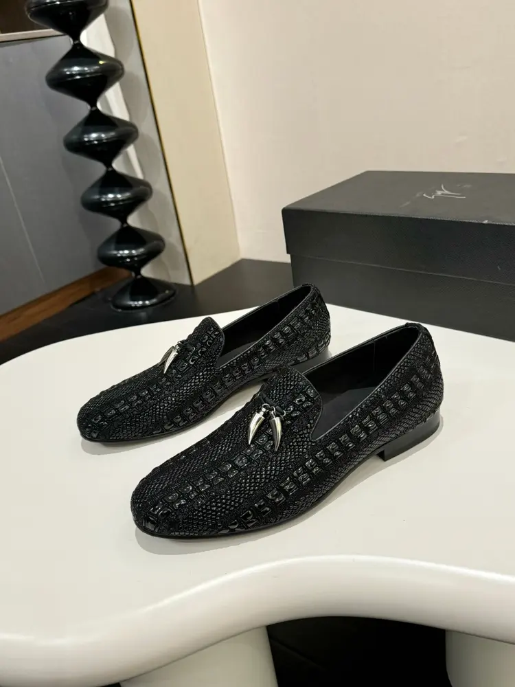 Giuseppe Zanotti leather frosted sole shoes
