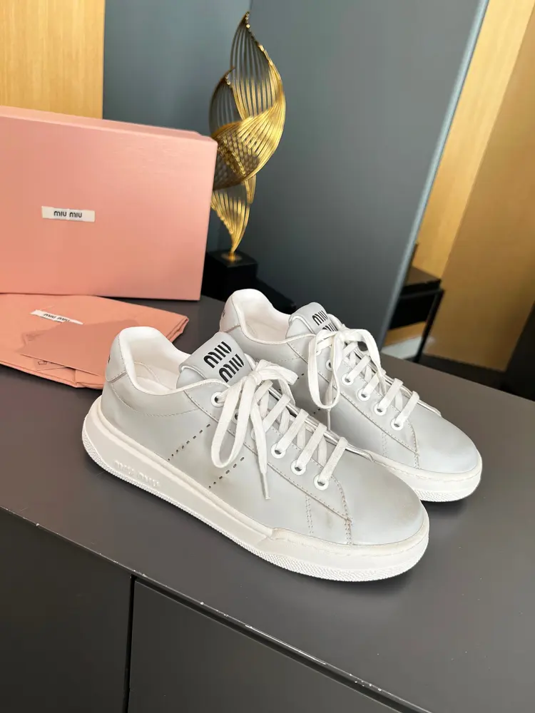 Miu Miu Miu 2024 new casual white shoes
