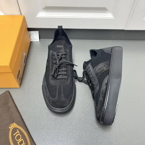 Tod’s Tod’s Men’s Fabric Leather Sneakers