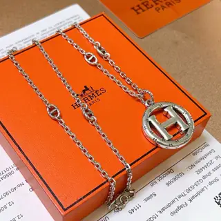 HERMES Necklace Pig Nose Necklace Series Jewelry Imported Customization. High-end Chain
