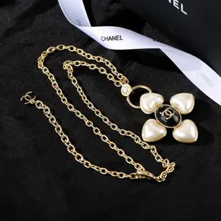 Chanel necklace sweater chain