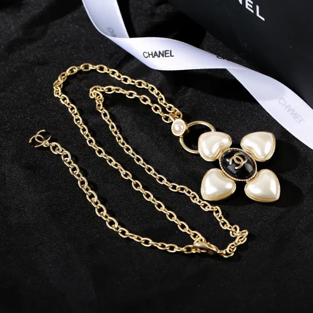 Chanel necklace sweater chain