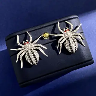 Balenciaga Spider Metal earrings