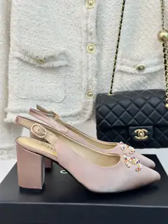 Chanel Double C Pointed Toe Sandals