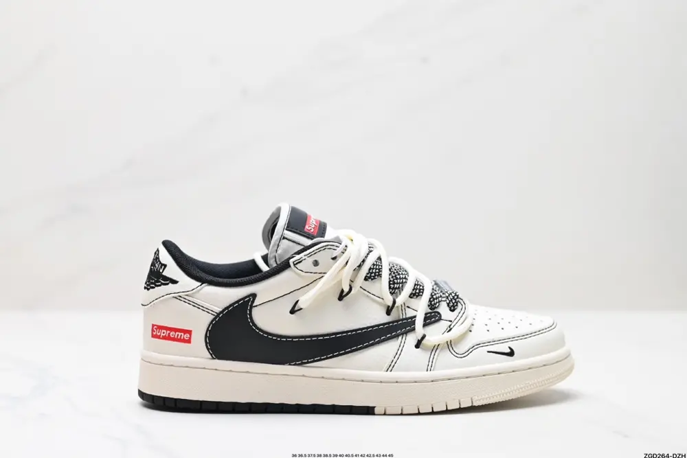 Nike AJ1 reverse hook Travis Scott x Air Jordan 1 “Reverse Mocha” AJ1 Joe 1 TS Lightning SJ0086-134