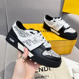 Fendi Match series thick-soled retro sports skateboard shoes 1:1 top quality