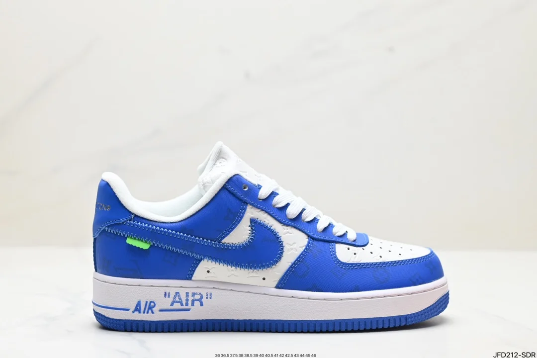 Nike LOUIS VUITTON X NIKE AIR FORCE1 original last and original cardboard to create a pure MS1211