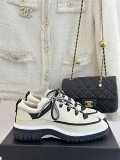 Chanel Retro Diamond Panda Casual Shoes and Sneakers