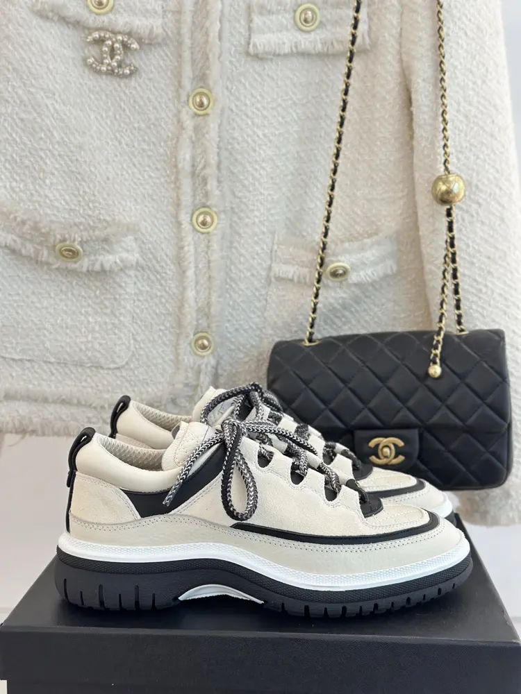 Chanel Retro Diamond Panda Casual Shoes and Sneakers
