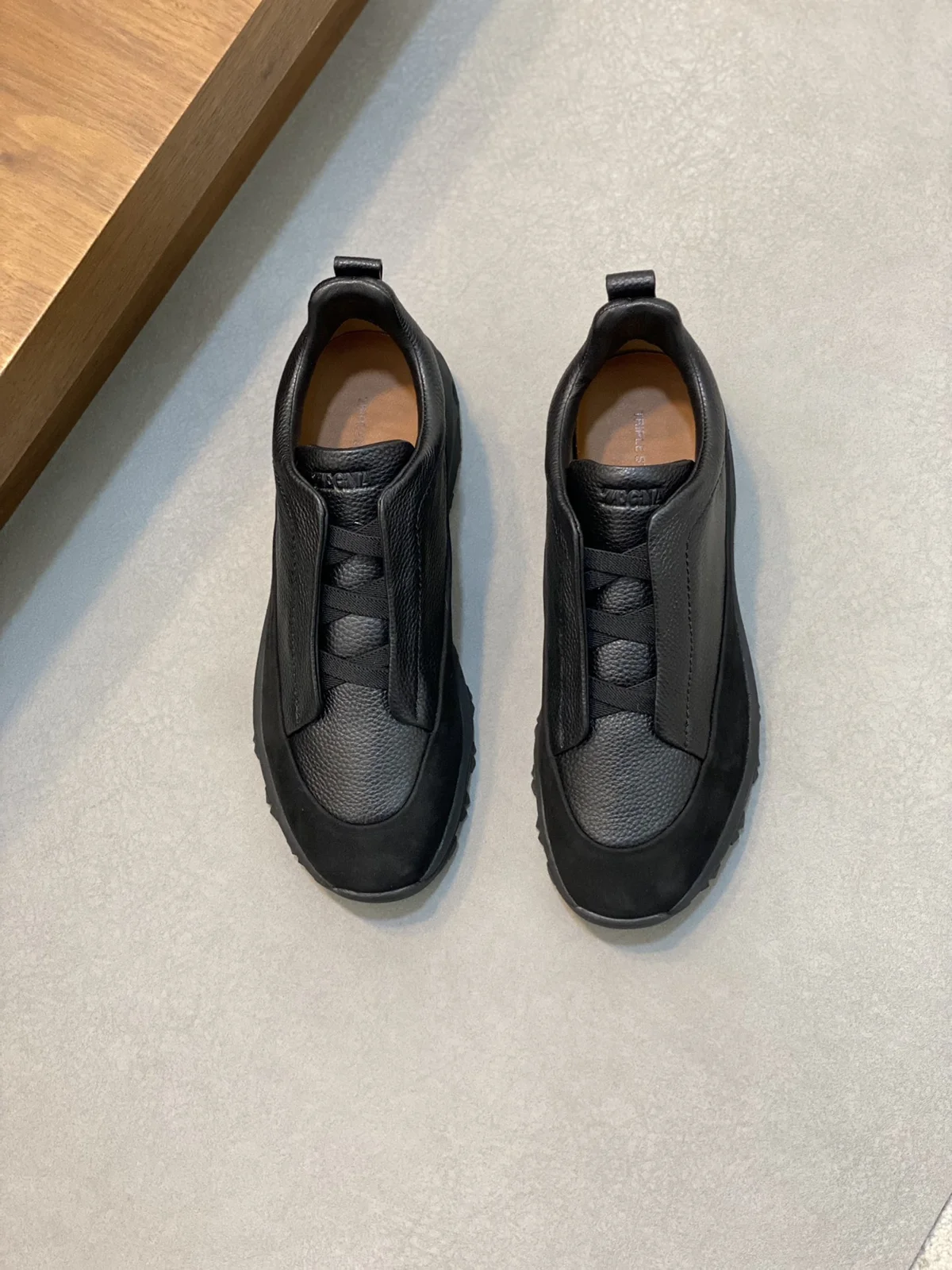 zegna men’s suede Triple StitchTM Monte luxury casual shoes
