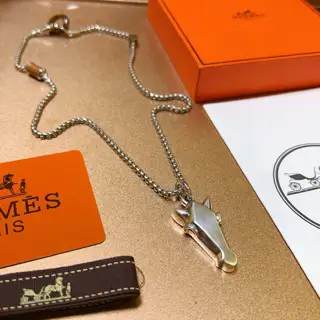 HERMES Necklace Pig Nose Necklace Series Jewelry Imported Customization. High-end Chain