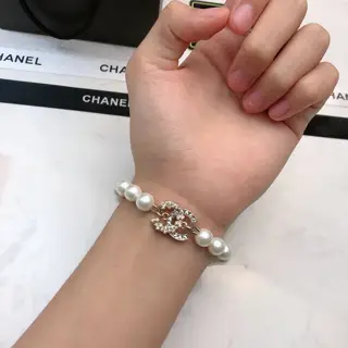 Chanel Classic Double C Pearl Bracelet