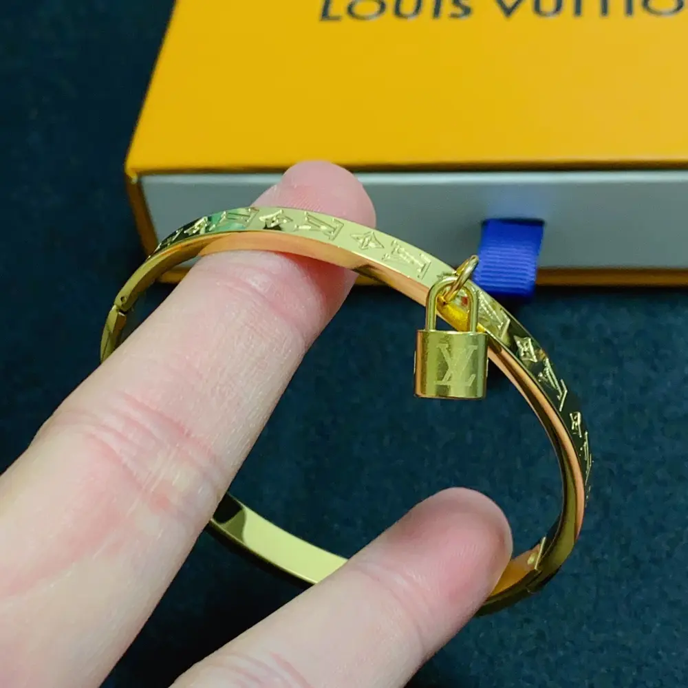 Louis Vuitton letter padlock key bracelet